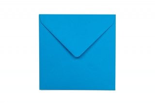 Envelopes quadrados 155 x 155 mm, azul