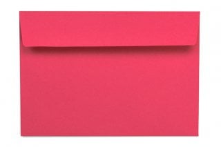 Envelopes DIN C6 adesivos, cor-de-rosa