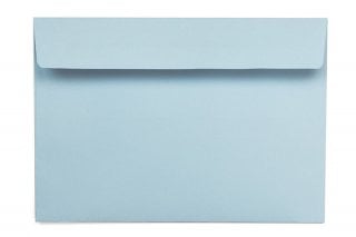 Envelopes DIN C6 adesivos, azul claro