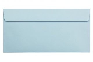 Envelopes DIN adesivos longos, azul claro