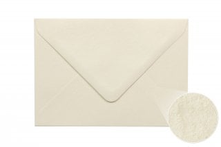 Envelopes DIN C6, creme, textura martelada