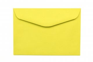 Envelopes DIN C6, amarelo reciclado