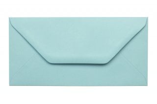 Envelopes DIN longos, azul pastel
