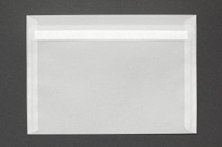 Envelopes DIN C5 adesivos, transparentes