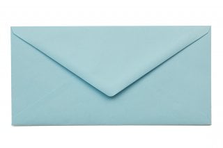 Envelopes DIN longos, azul claro