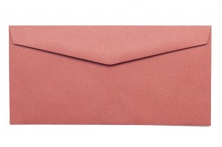 Envelopes DIN longos, vermelho reciclado
