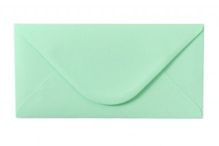 Envelopes DIN longos, verde pastel