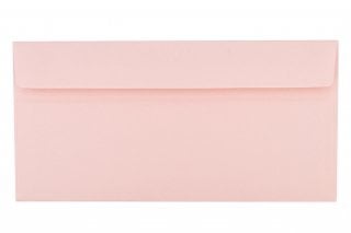 Envelopes DIN adesivos longos, cor-de-rosa pálido