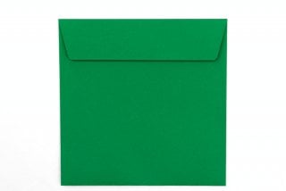 Envelopes quadrados 160x160 mm, verde