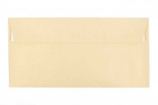Envelopes DIN adesivos longos, champanhe madrepérola