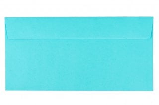 Envelopes DIN adesivos longos, azul médio