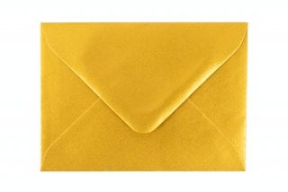 Envelopes DIN C7, dourados