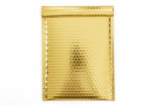 Envelopes DIN C4 almofadados, dourados