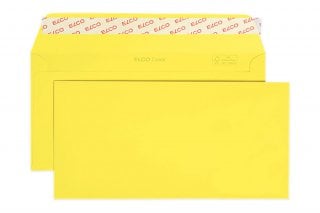 Envelopes Elco DIN longo+ adesivo, amarelo intensivo